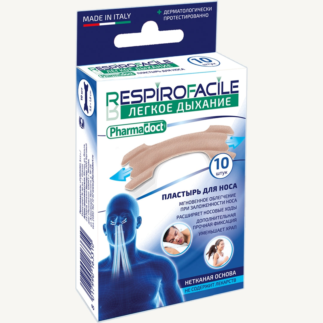 Tiras nasales para dormir, pack de 10 unidades