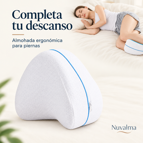 Almohada para piernas ergonómica Nuvalma para dormir de lado