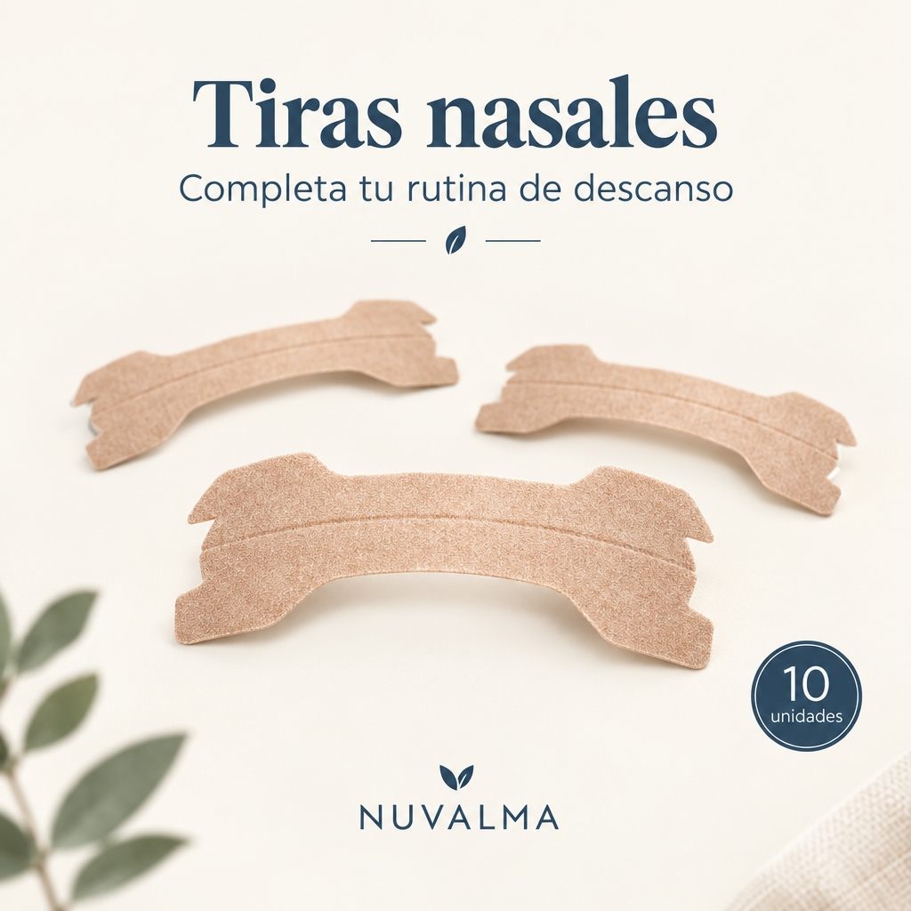 Tiras nasales para dormir Nuvalma, pack de 10